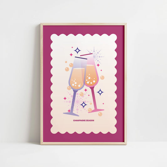 Champagne Season Print