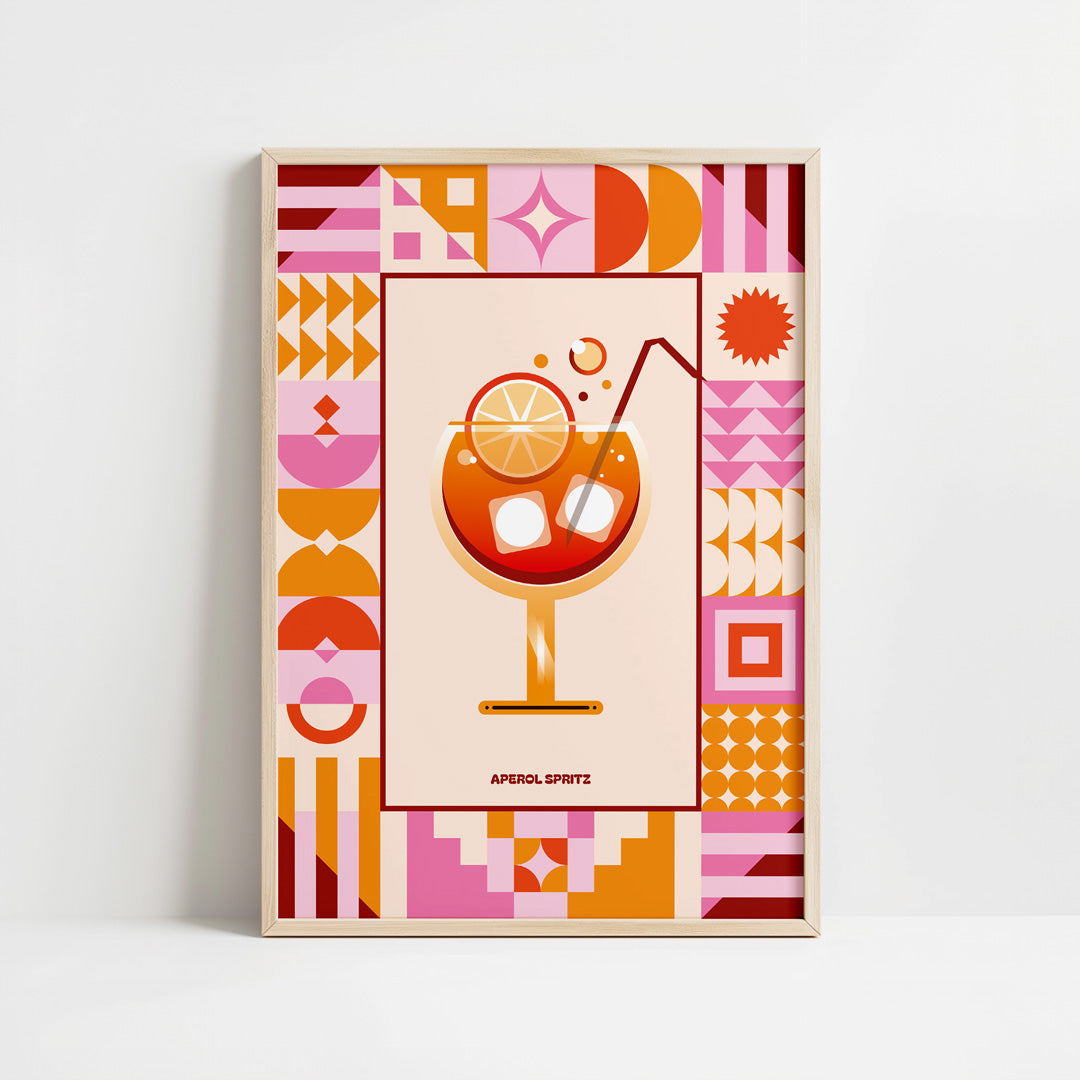 Aperol Spritz Collage Print