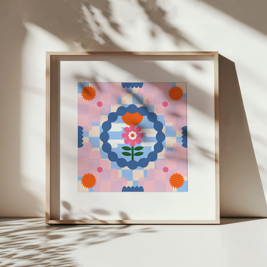 Flower Square Print